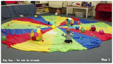 Exploring the parachute and sensory balls